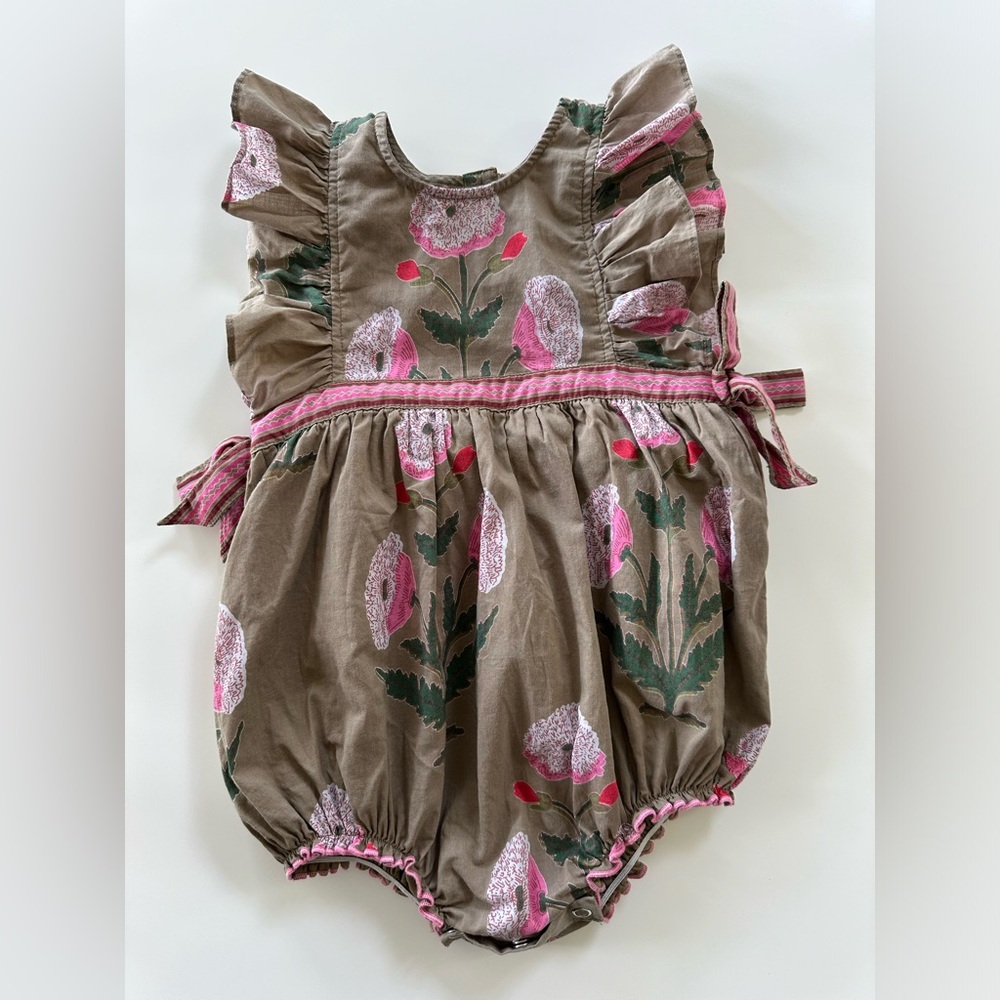 Pink Chicken Bubble Romper